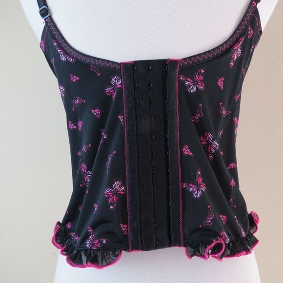 Vtg Y2K VICTORIA'S SECRET Sexy Little Things Women's Butterfly Corset Top NEW M - Picture 6 of 10